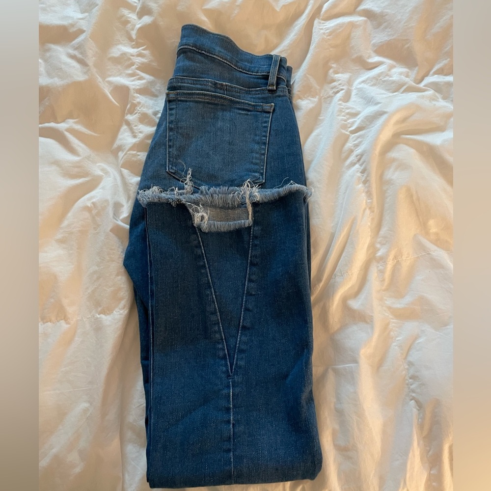 loft mini flare jeans
